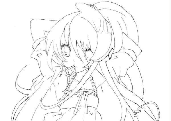 ポニテの女の子