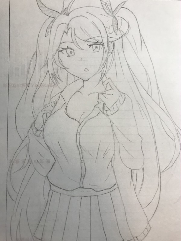 アズレンプリンツ・オイゲン模写