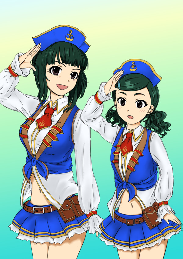 ネイビーガール丹羽仁美+（と首藤葵）