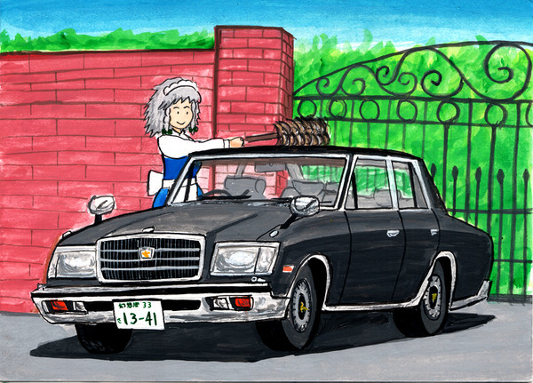 黒塗りの高級車