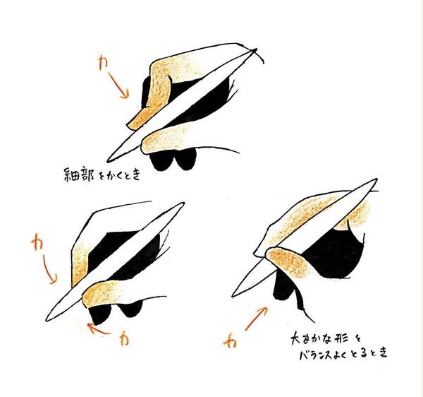 最近ペンの持ち方が分からなくなった