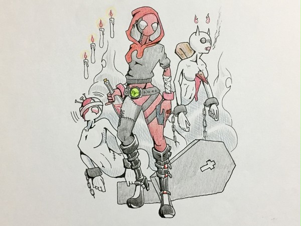オリジナル『ヒーロー＋召喚獣』