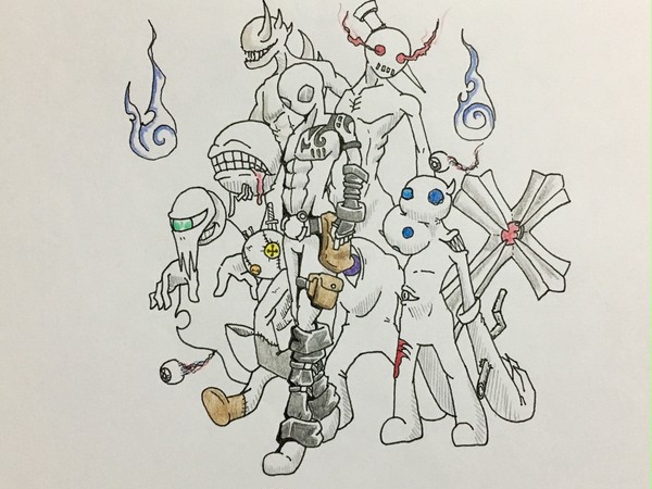 オリジナル『ヒーロー＋召喚獣』