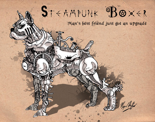 Steampunk Boxer - Ink