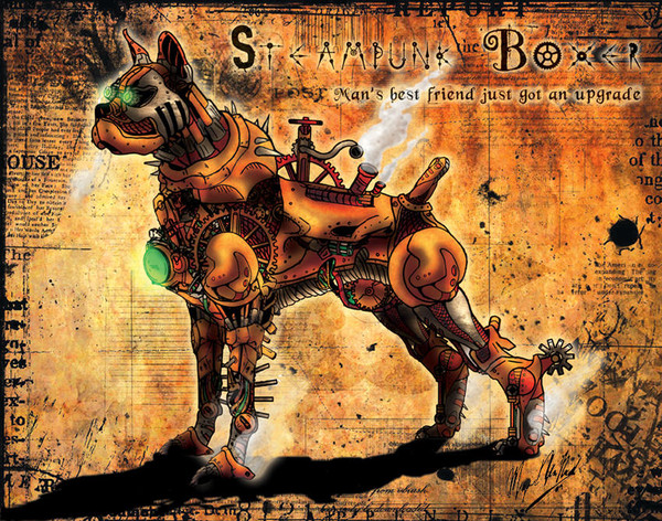 Steampunk Boxer - Color