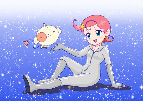 銀色スーツ&座りポーズのコメットさん
