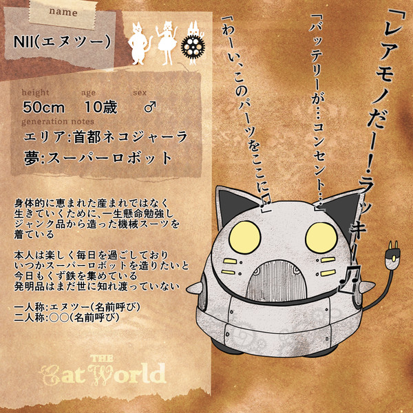 【ねこ世界】NII(エヌツー)【住民票】