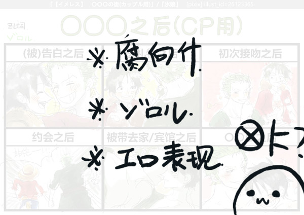 ゾロル関するイメージ練習(´・ω・`)