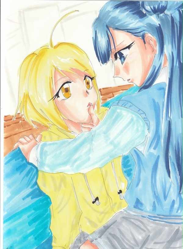 女の子の顎クイ