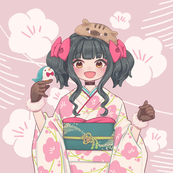 2019描き初め朋ちゃん