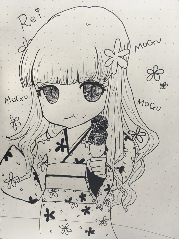 ペルソナQ 玲 *ボールペン絵