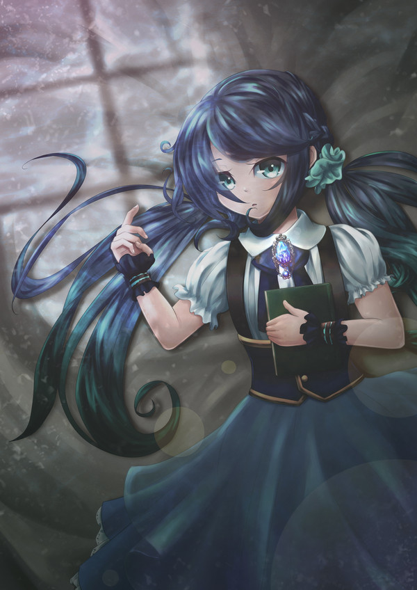 青色の女の子