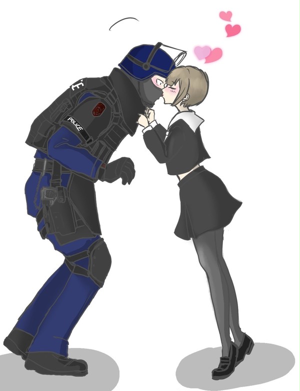 お巡りさんとパパラッチ落書き4