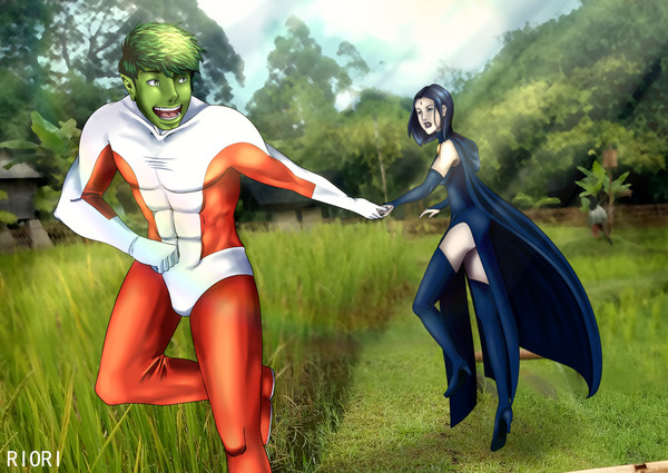 Teen Titans Beast Boy x Raven
