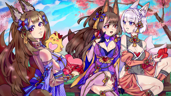 The Valentine's foxes