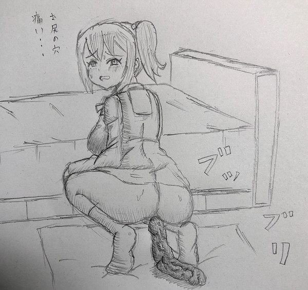 (再up)部屋でウンチをする女の子(￣∀￣)