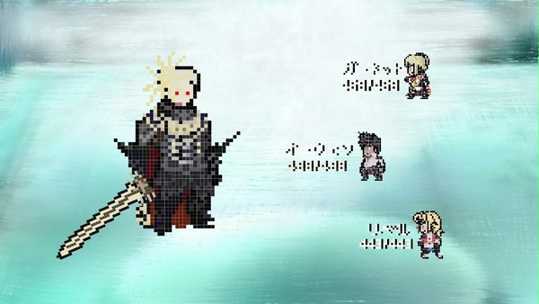 レジェンドオブレガシー ファミコン風バトルシーン
