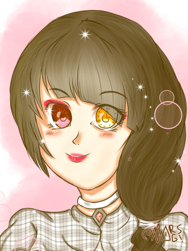 kurumi with different hairstyle