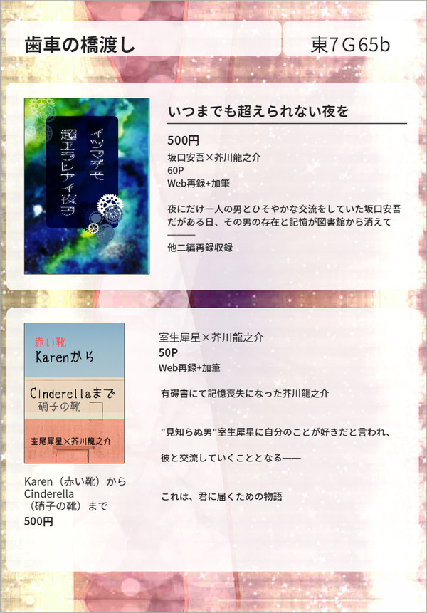 【2/24或る図書館にて9】お品書き
