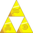 Triforce with Goddess Emblems