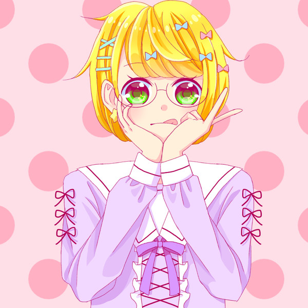 オリキャラにゆめかわいい服着せた