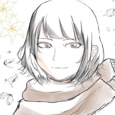 SNSアイコン用に描いた女の子
