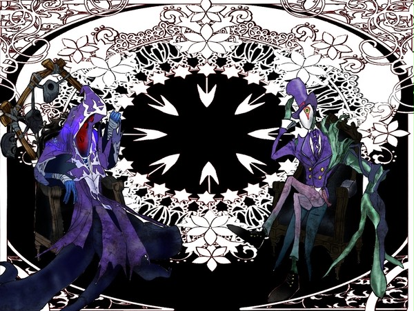 深淵の紫と浅瀬の緑