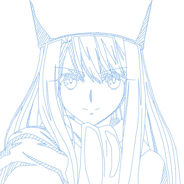 ラフ描いたけど背景どうしよ