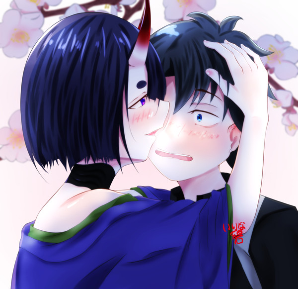 酒呑ちゃんとぐだ男くん