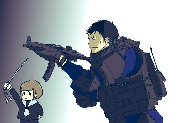 お巡りさんとパパラッチ落書き 5