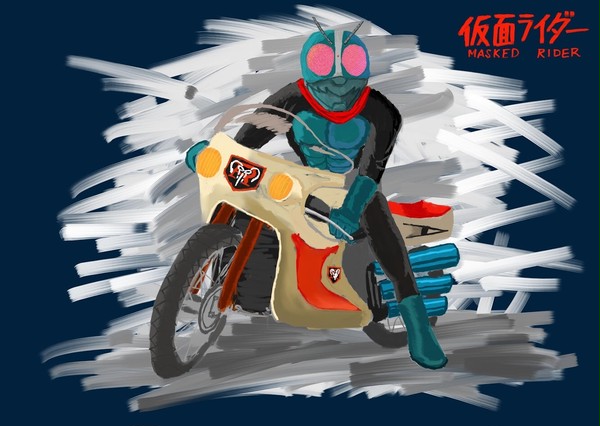 仮面ライダー1号とサイクロン号