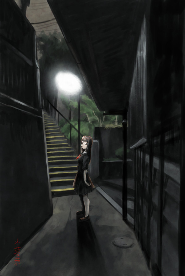 細道で