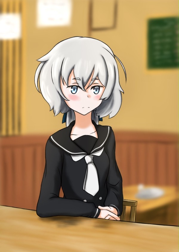 小説「ゾンビィのグルメ」 表紙の純子ちゃん