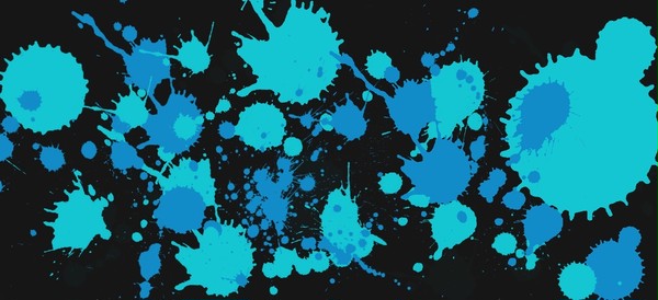 Blue splash