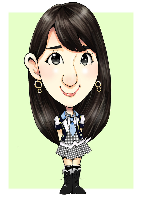AKB柏木由紀さん【似顔絵】