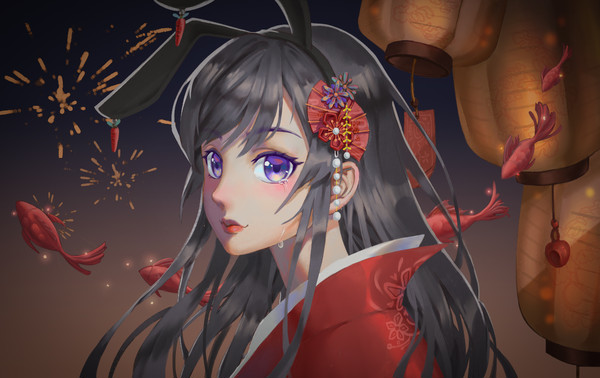 年賀絵ヽ(○´∀`)ﾉ♪