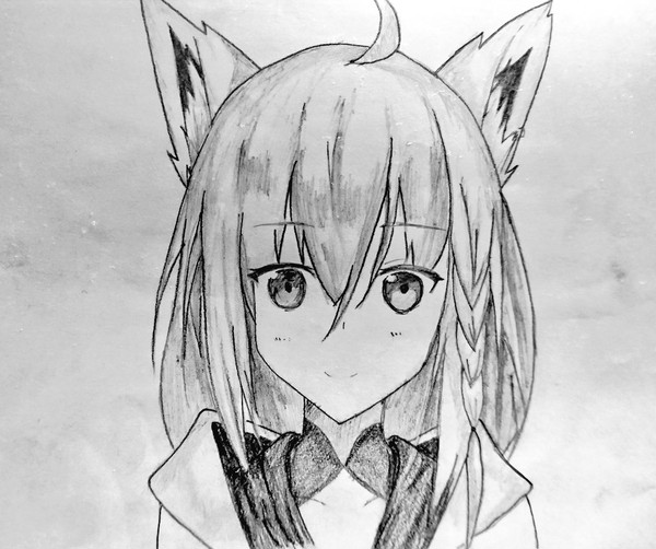 白上フブキ描いてみた
