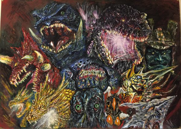 怪物集合絵