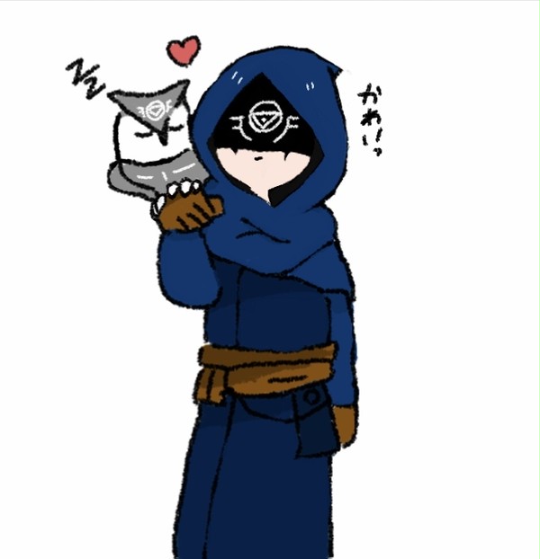 主人の温もりの中熟睡中のフクロウと尊すぎて固まってしまった主人