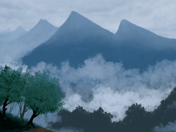 【PFLS】雨にけむる竜尾山脈