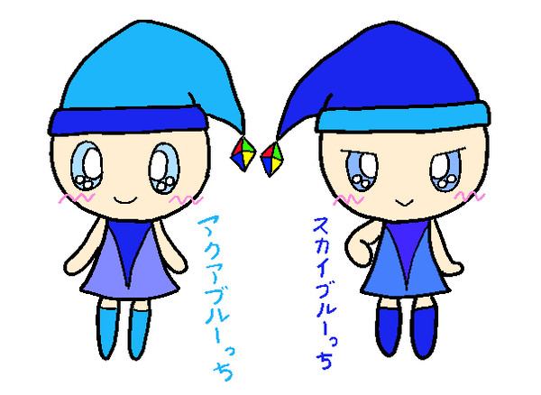 うちの子オリたま アクアブルーっち・スカイブルーっち