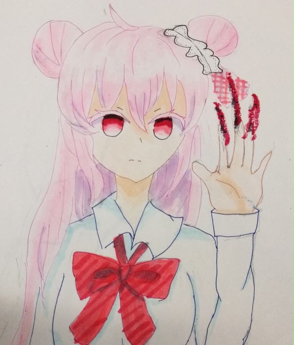 過去絵のさとちゃんとしおちゃん
