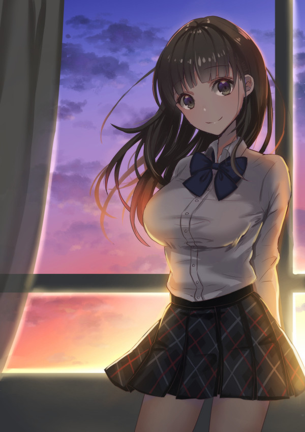 教室の夕暮れ