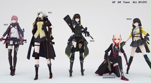 GIRLS FRONTLINE ar team少女前线重装ar