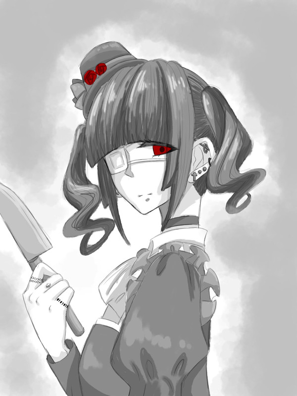 眼帯ゴスロリ系女子