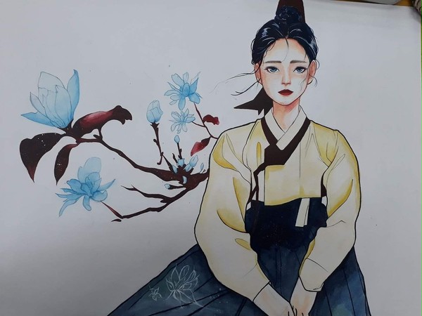 한복입은 여인