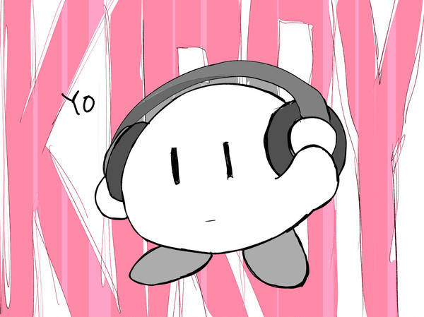 わかものカービィ(モノクロ)