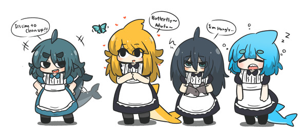 サメイドの群れ