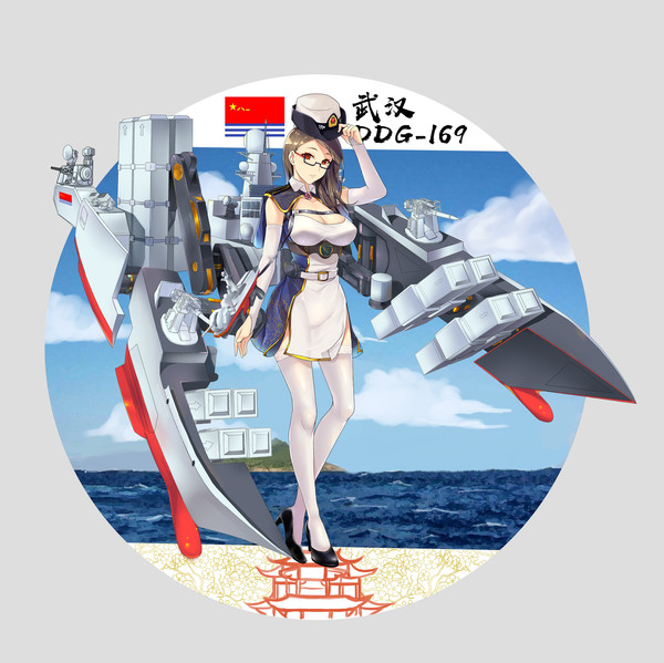 中国海军DDG169武汉号导弹驱逐舰