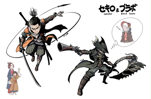 SEKIRO&Bloodborne でぃふぉるめ